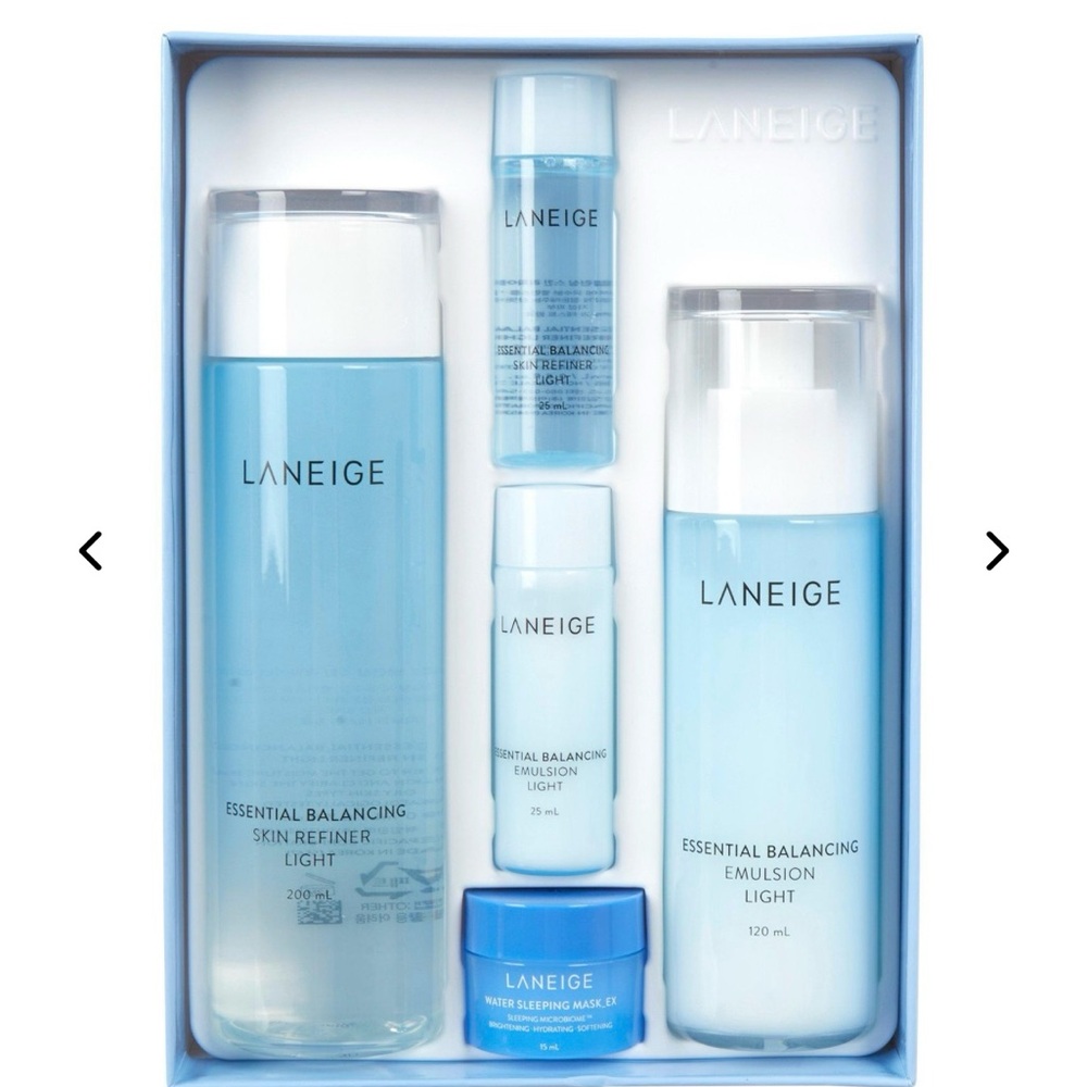 LANEIGE Hydration Skincare Set - Blue and White